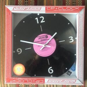 Vinyl record wall clock